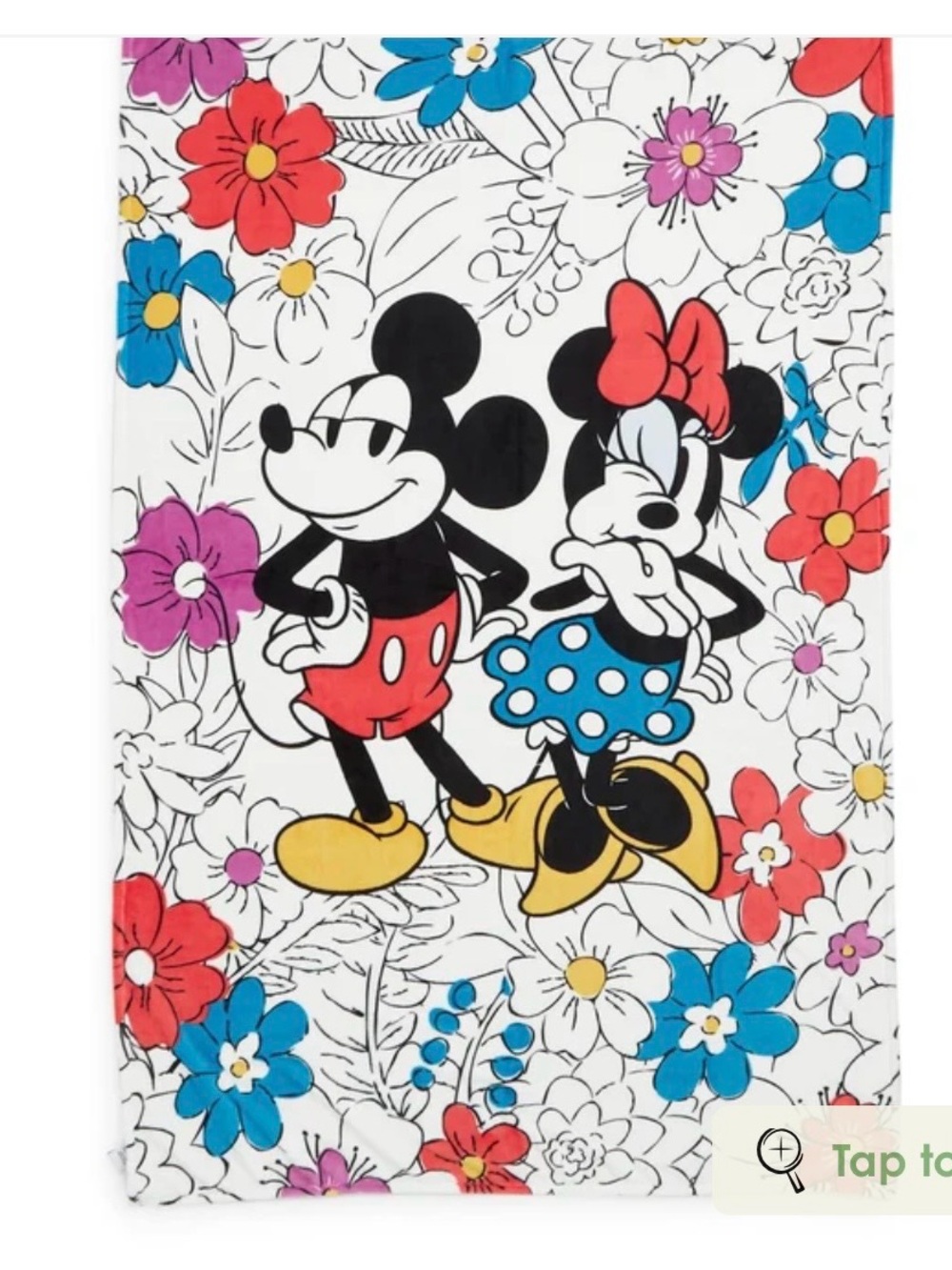 Disney Mickey & Minnie fleece throw